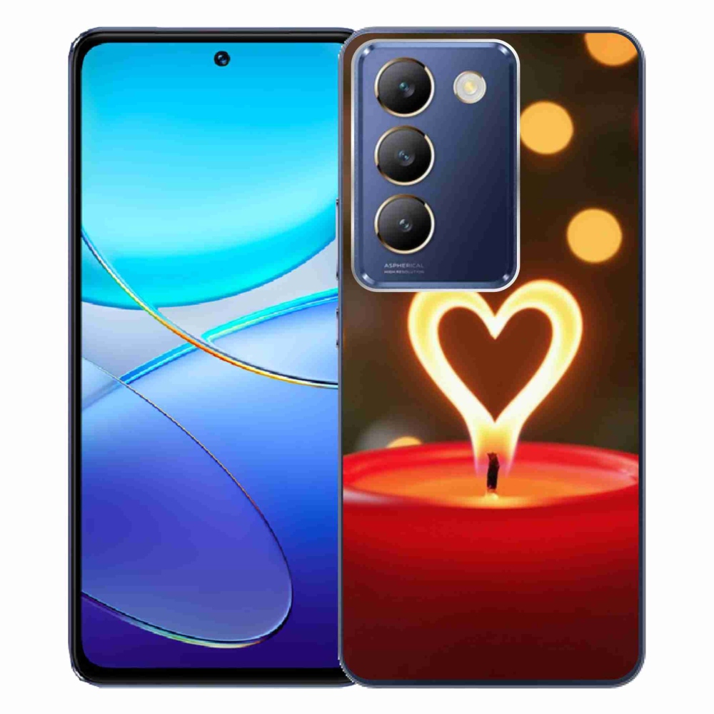 mmCase gél tok a Vivo V40 SE/5G-hez – lángoló szív