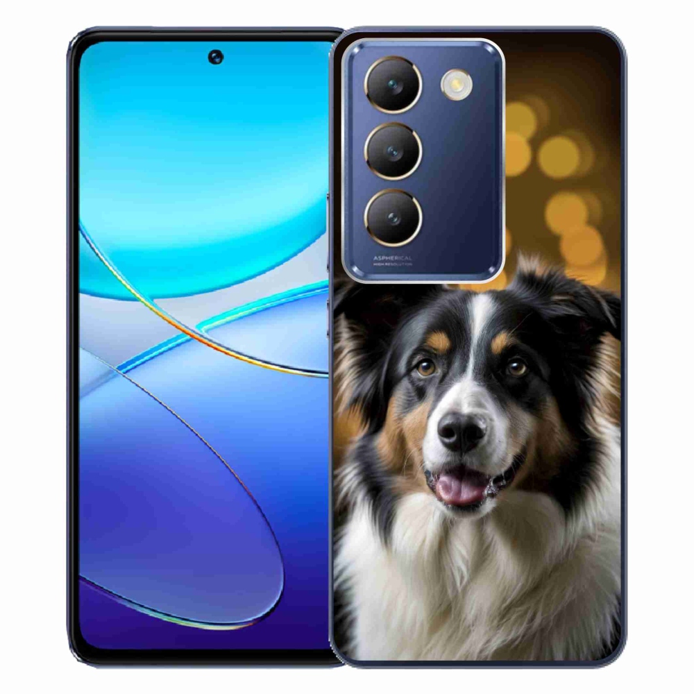 mmCase gél tok a Vivo V40 SE/5G-hez – mosolygós ausztrál juhászkutya