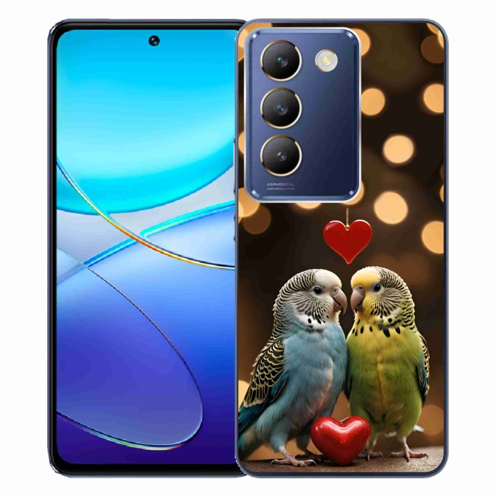 mmCase géltok a Vivo V40 SE/5G-hez – szerelmes papagájok