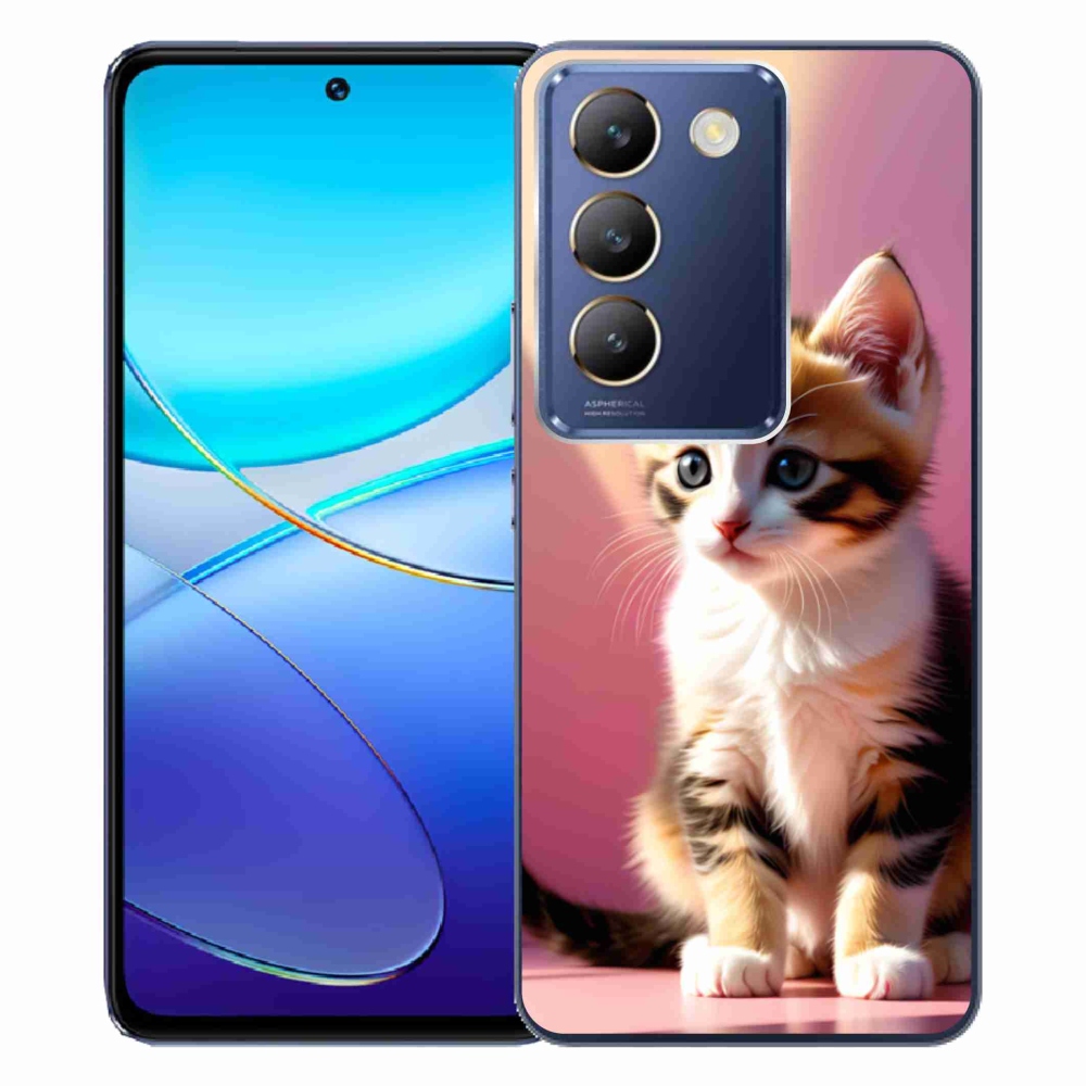 mmCase gél tok a Vivo V40 SE/5G-hez – kíváncsi cica 2