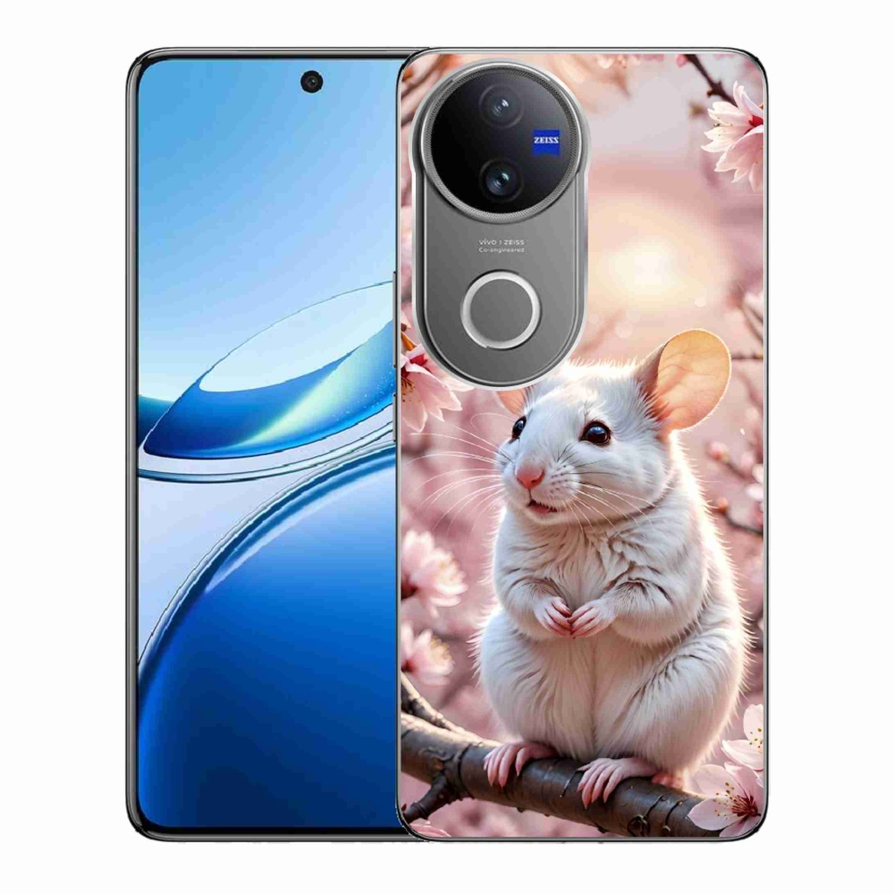 mmCase géltok a Vivo V50 5G-hez – fehér egér egy ágon