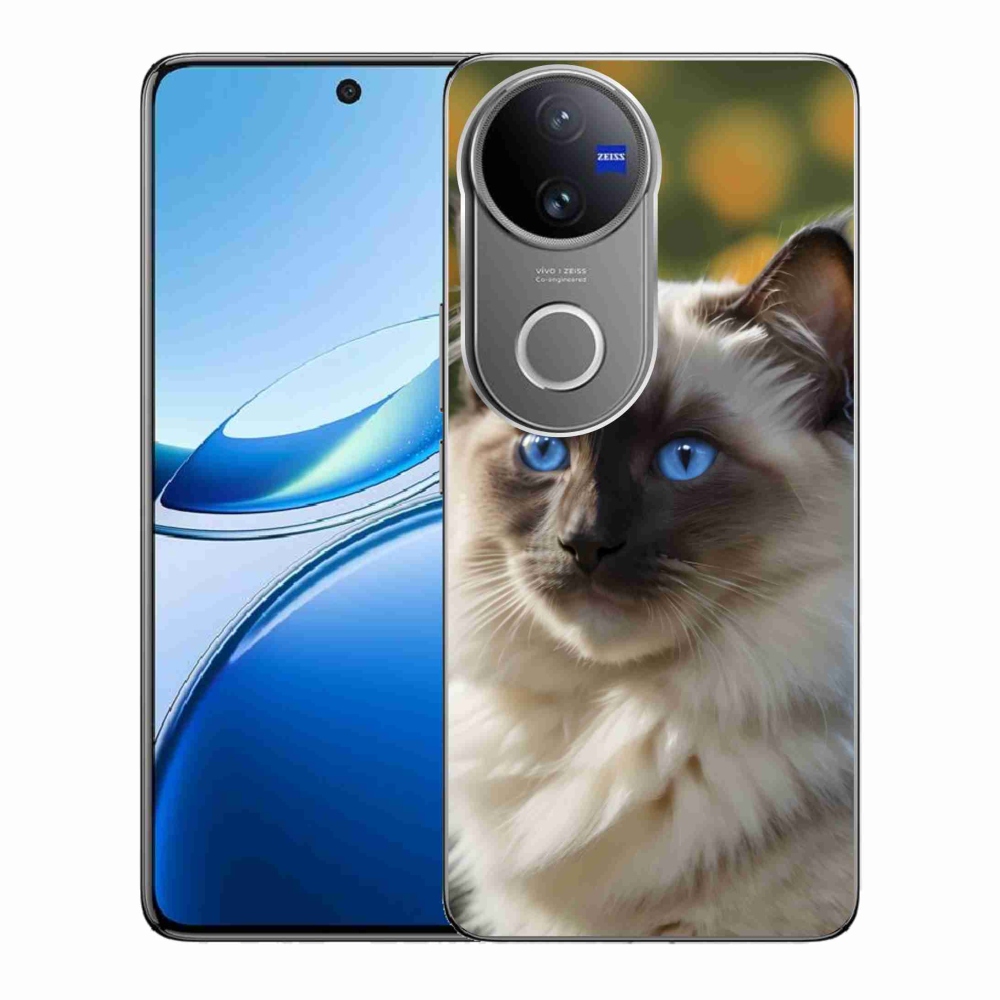 mmCase géltok a Vivo V50 5G-hez – fehér ragdoll