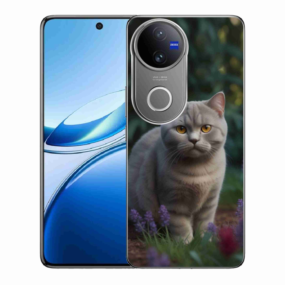 mmCase gél tok a Vivo V50 5G-hez – brit macska
