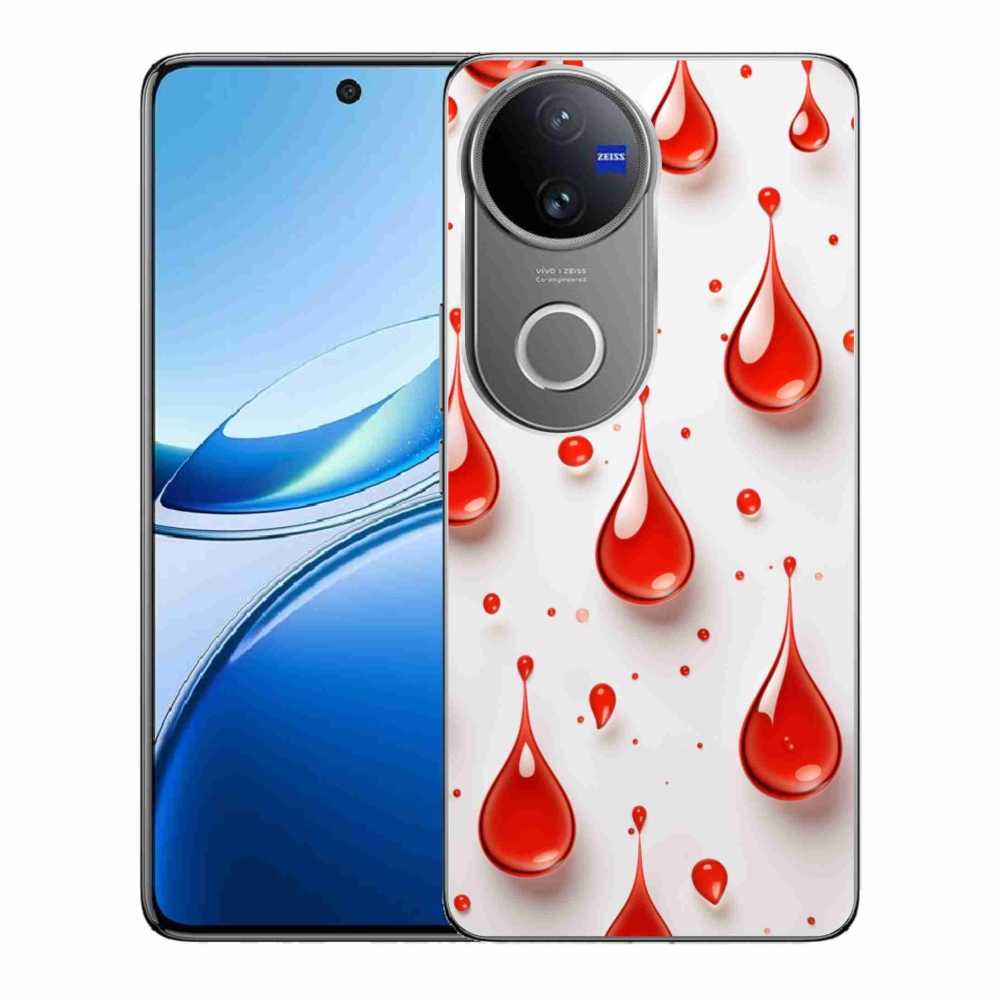 mmCase gél tok a Vivo V50 5G-hez – piros cseppek