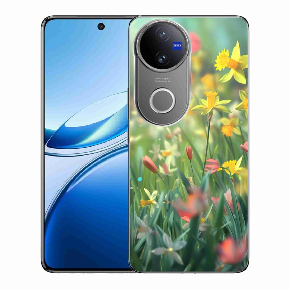 mmCase gél tok a Vivo V50 5G-hez – tavaszi virágok