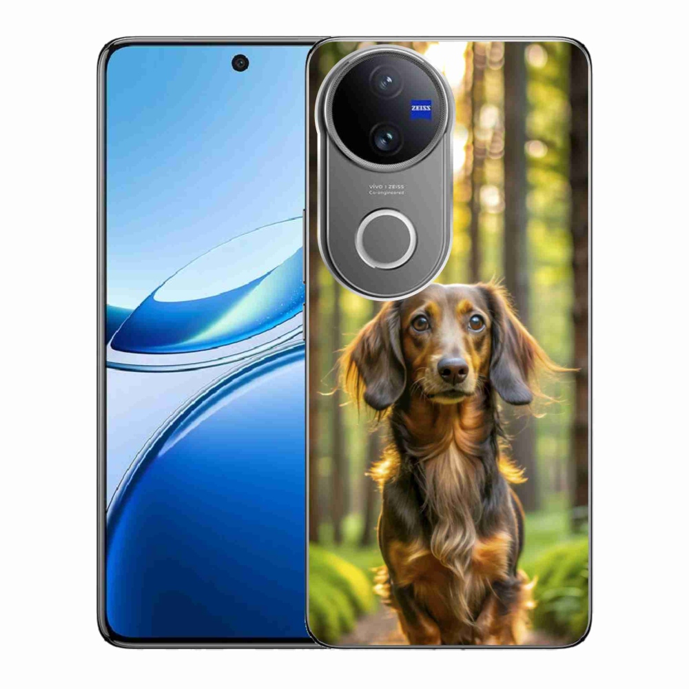 mmCase gél tok a Vivo V50 5G-hez – dachshund 4