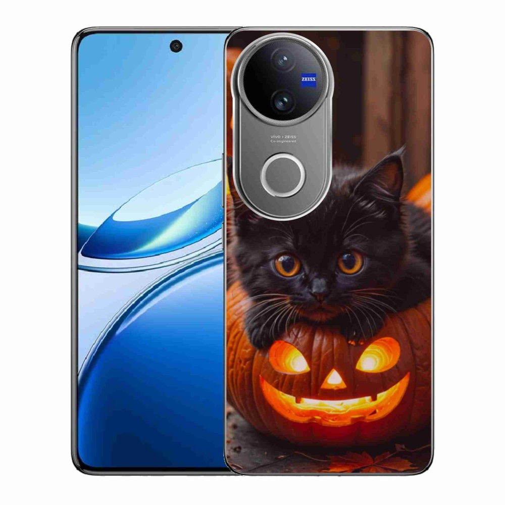 mmCase gél tok a Vivo V50 5G-hez – cica és sütőtök