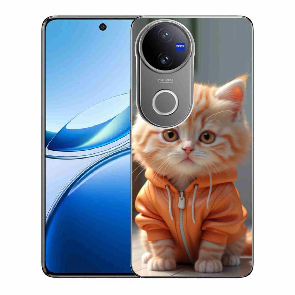 mmCase géltok a Vivo V50 5G-hez – pulóveres cica
