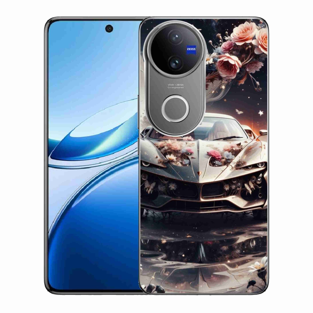 mmCase géltok a Vivo V50 5G-hez – virágos sportautó