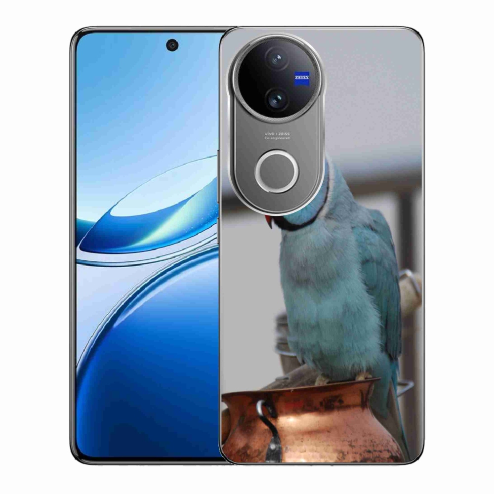 mmCase géltok a Vivo V50 5G-hez – kék alexandri papagáj