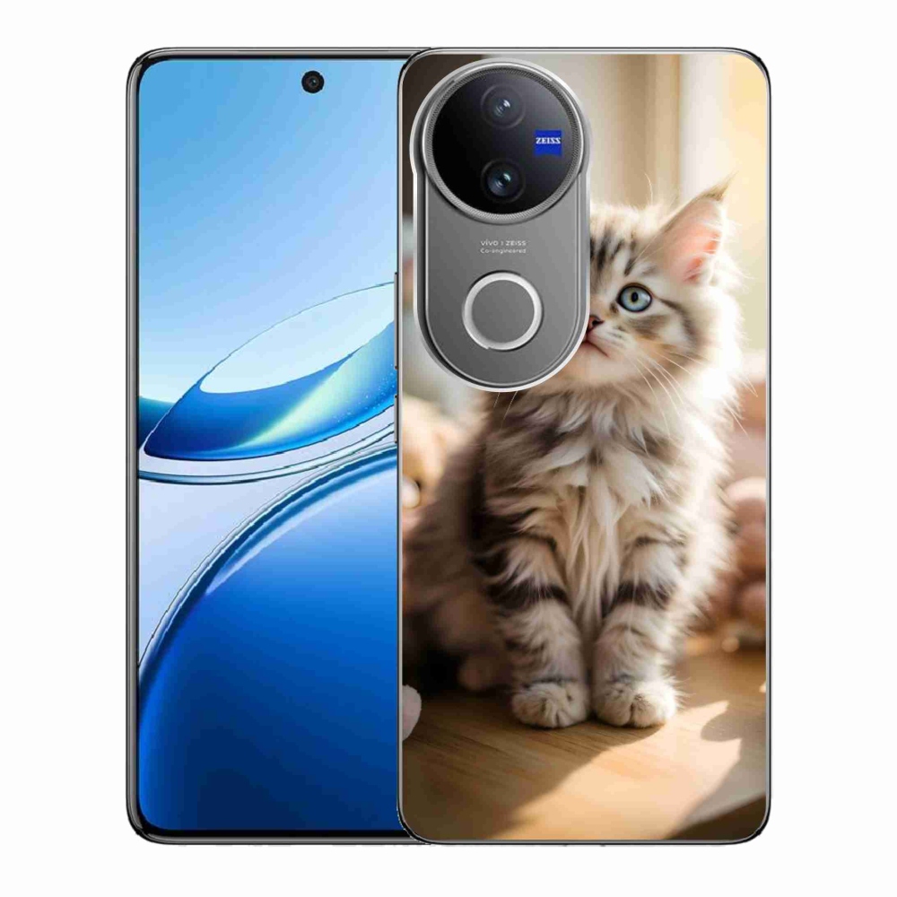 mmCase gél tok a Vivo V50 5G-hez – aranyos cica 10