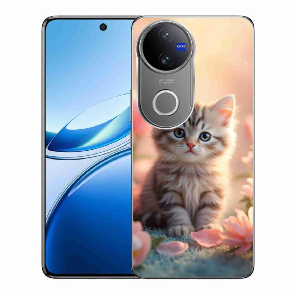 mmCase gél tok a Vivo V50 5G-hez – aranyos cica 8