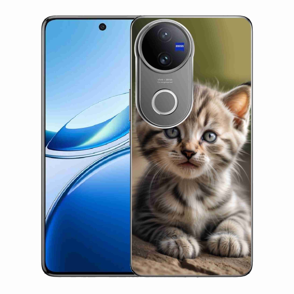 mmCase gél tok a Vivo V50 5G-hez – aranyos cica 9