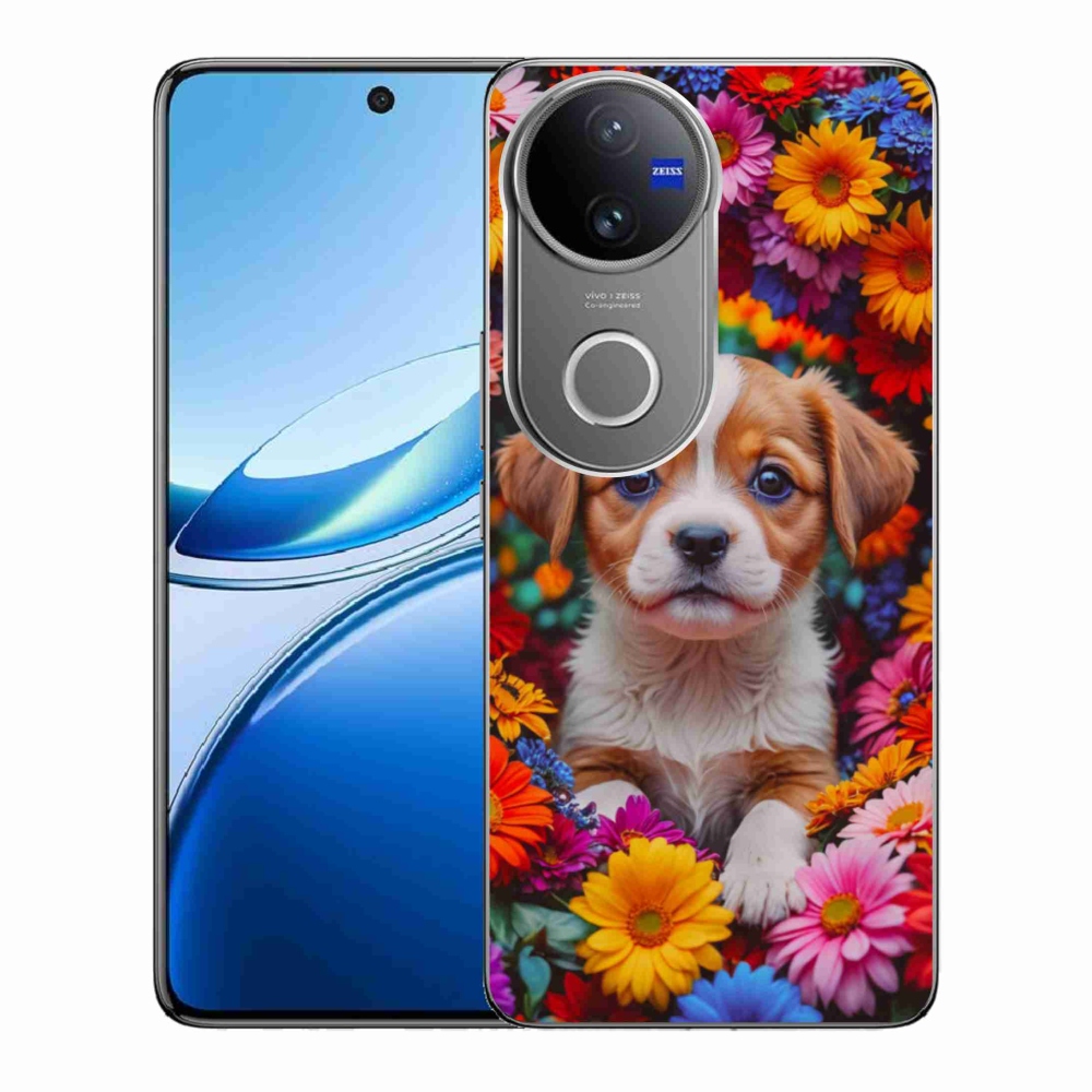 mmCase gél tok a Vivo V50 5G-hez – aranyos kiskutya