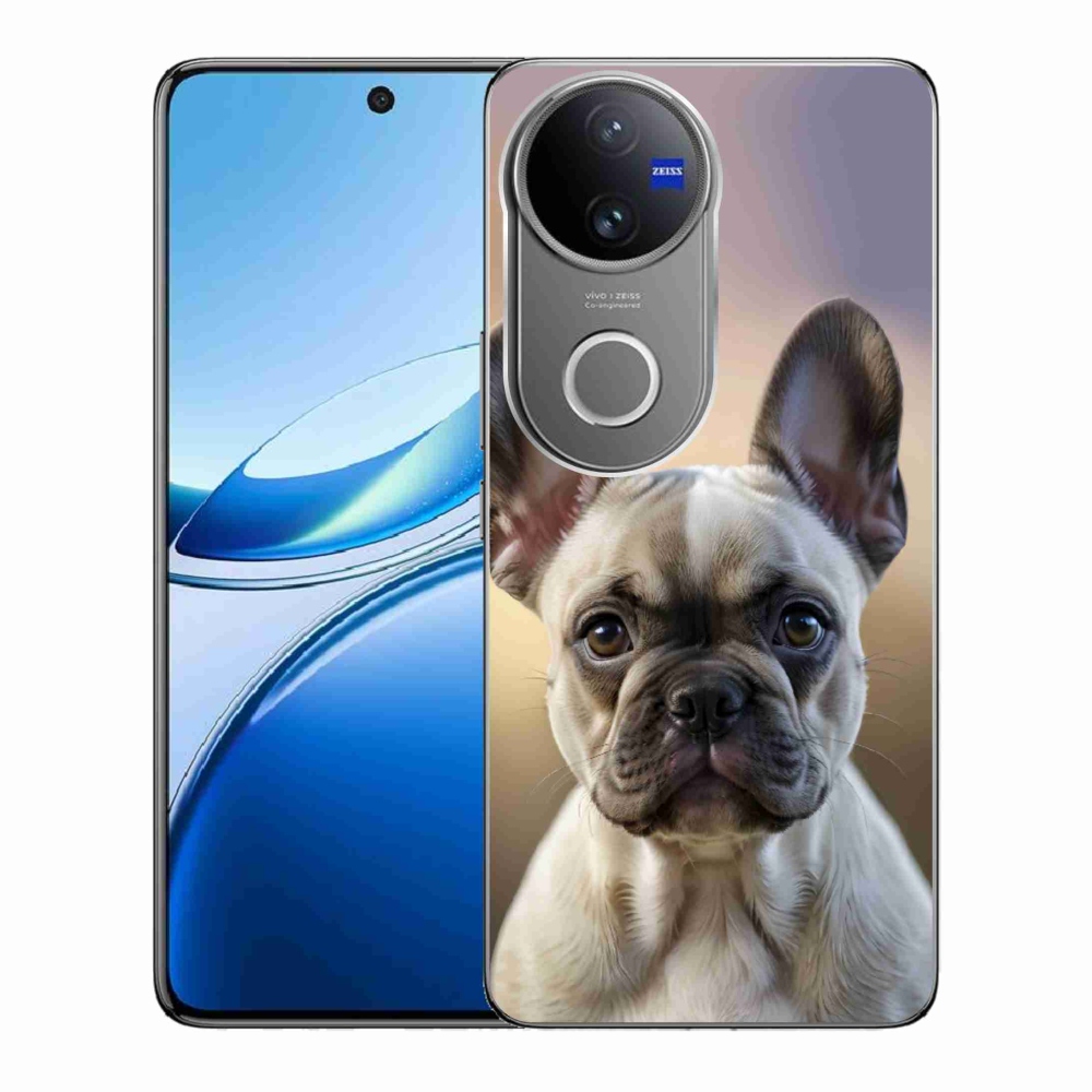 mmCase gél tok a Vivo V50 5G-hez – aranyos francia buldog