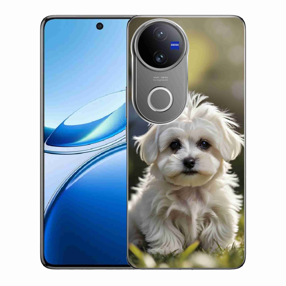 mmCase gél tok a Vivo V50 5G-hez – aranyos máltai kutyus