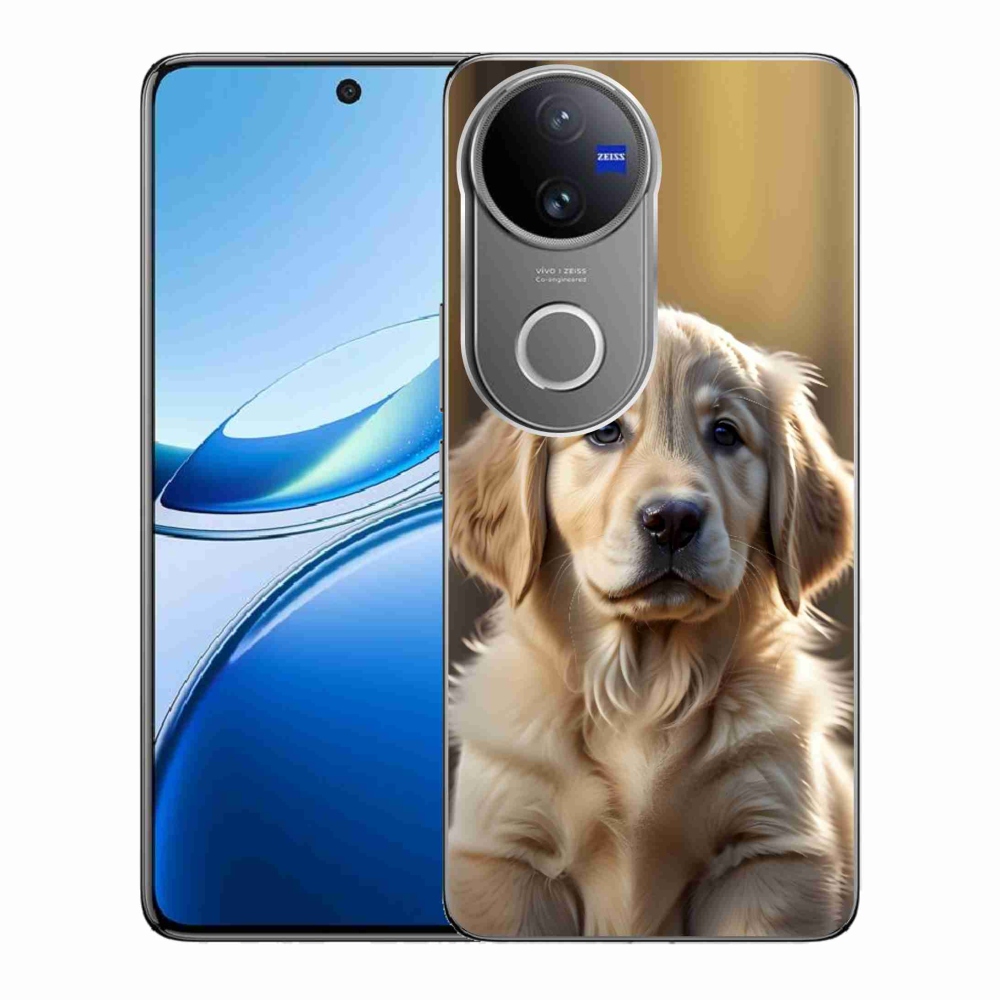 mmCase géltok a Vivo V50 5G-hez – aranyos arany retriever