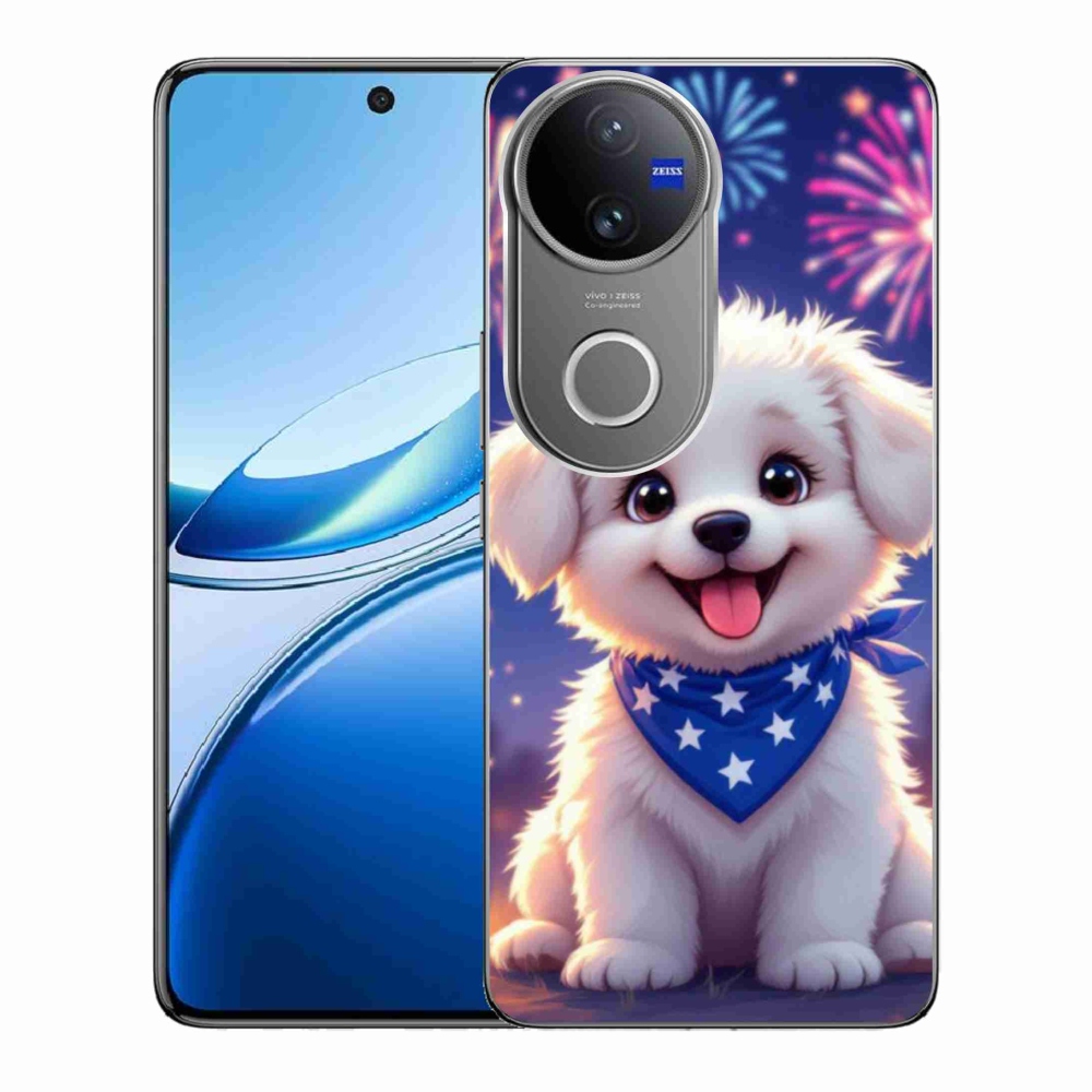 mmCase gél tok a Vivo V50 5G-hez – ünnepi kiskutya