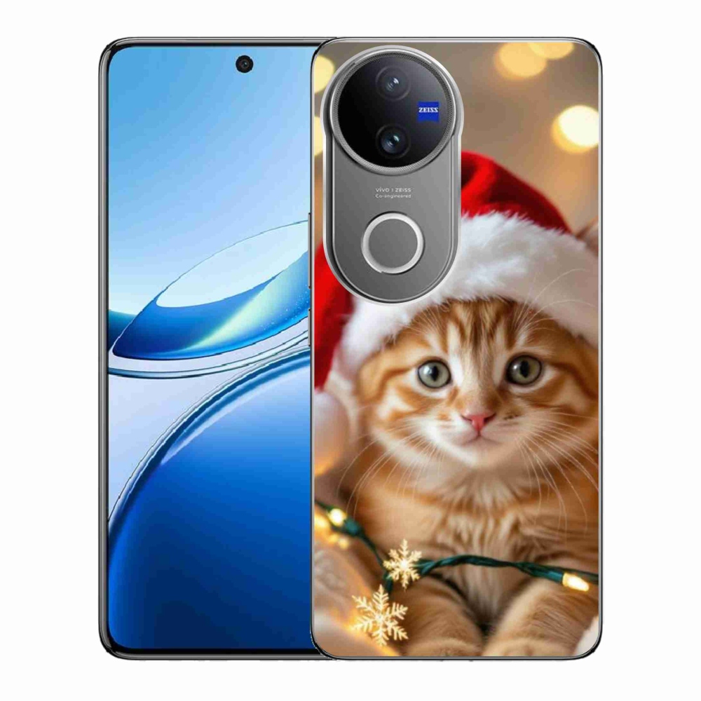 mmCase géltok a Vivo V50 5G-hez – karácsonyi cica