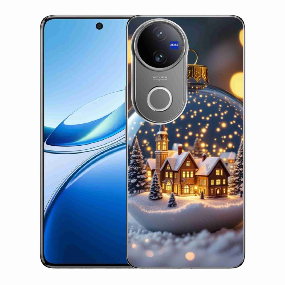 mmCase gél tok a Vivo V50 5G-hez – karácsonyi gömb 4