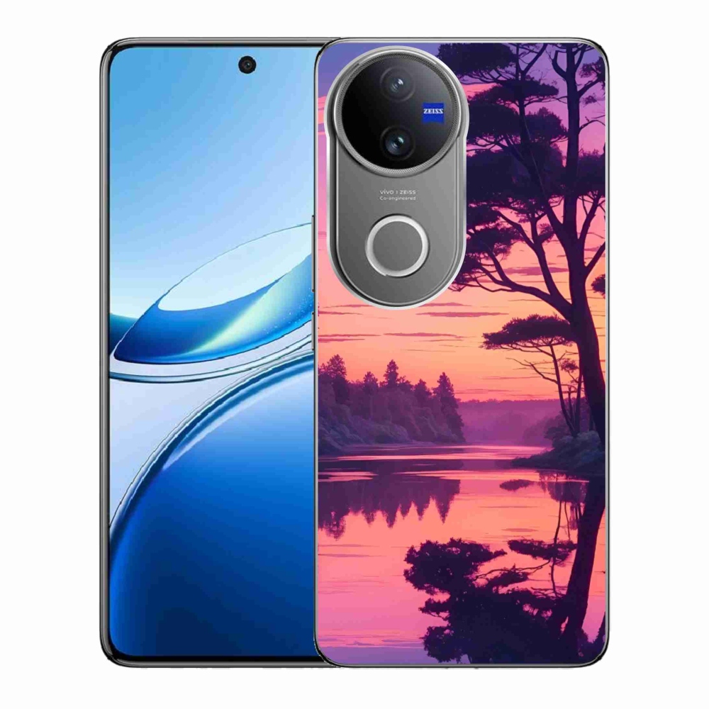 mmCase géltok a Vivo V50 5G-hez – naplemente a tó felett