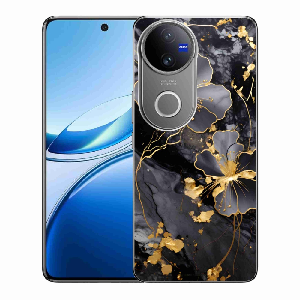mmCase géltok a Vivo V50 5G-hez – arany virágok