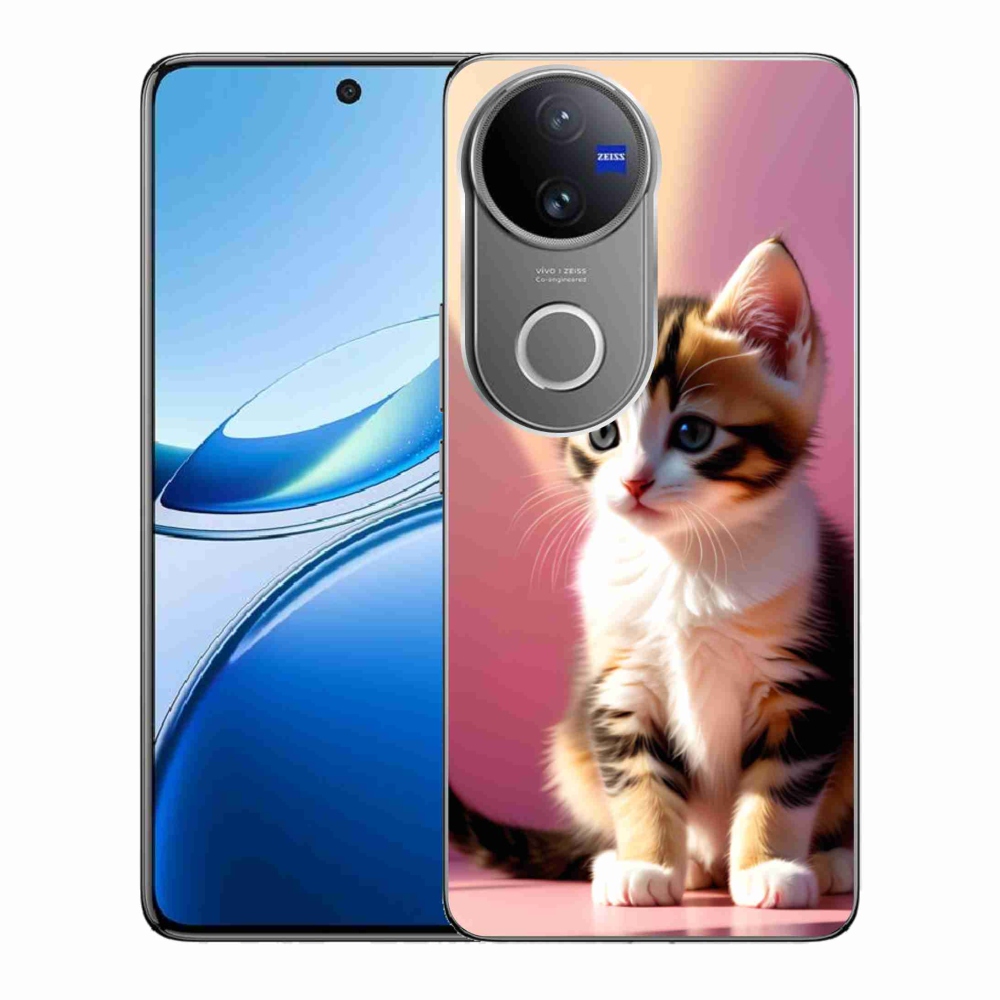 mmCase gél tok a Vivo V50 5G-hez – kíváncsi cica 2