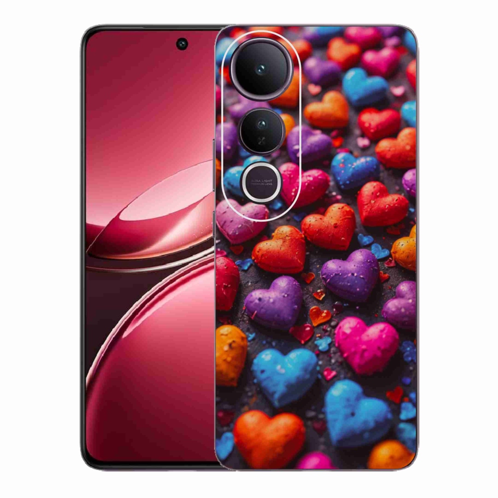 Gél borítás mmCase a Vivo V50 Lite 4G/5G készülékhez - színes szív