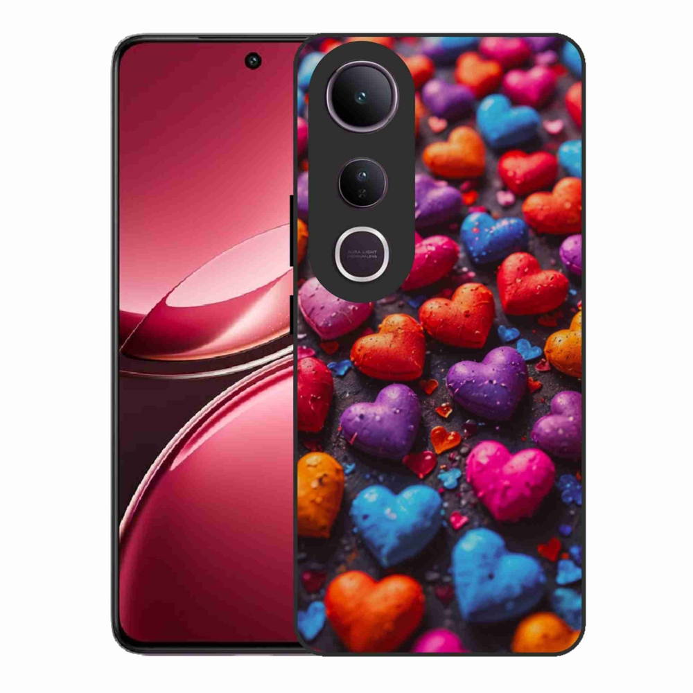 Gél borítás mmCase a Vivo V50 Lite 4G/5G készülékhez - színes szív