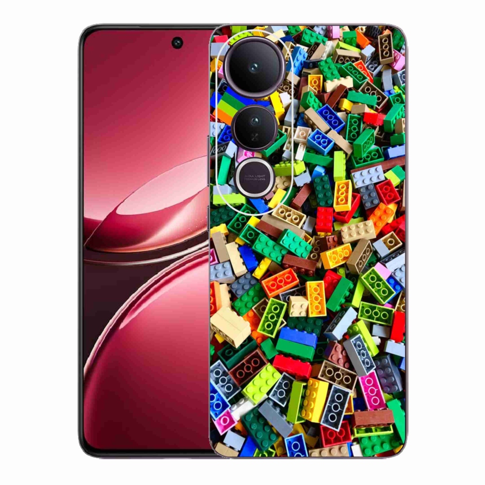 Gélburkolat mmCase a Vivo V50 Lite 4G/5G-n - színes építőelemek