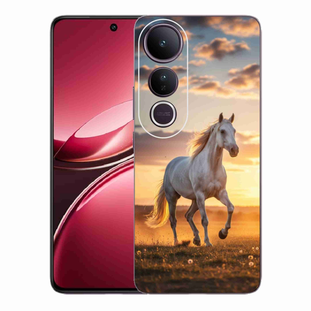 Gélburkolat mmCase a Vivo V50 Lite 4G/5G - futó fehér ló 2