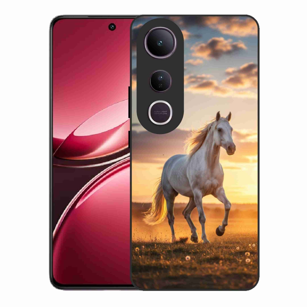 Gélburkolat mmCase a Vivo V50 Lite 4G/5G - futó fehér ló 2