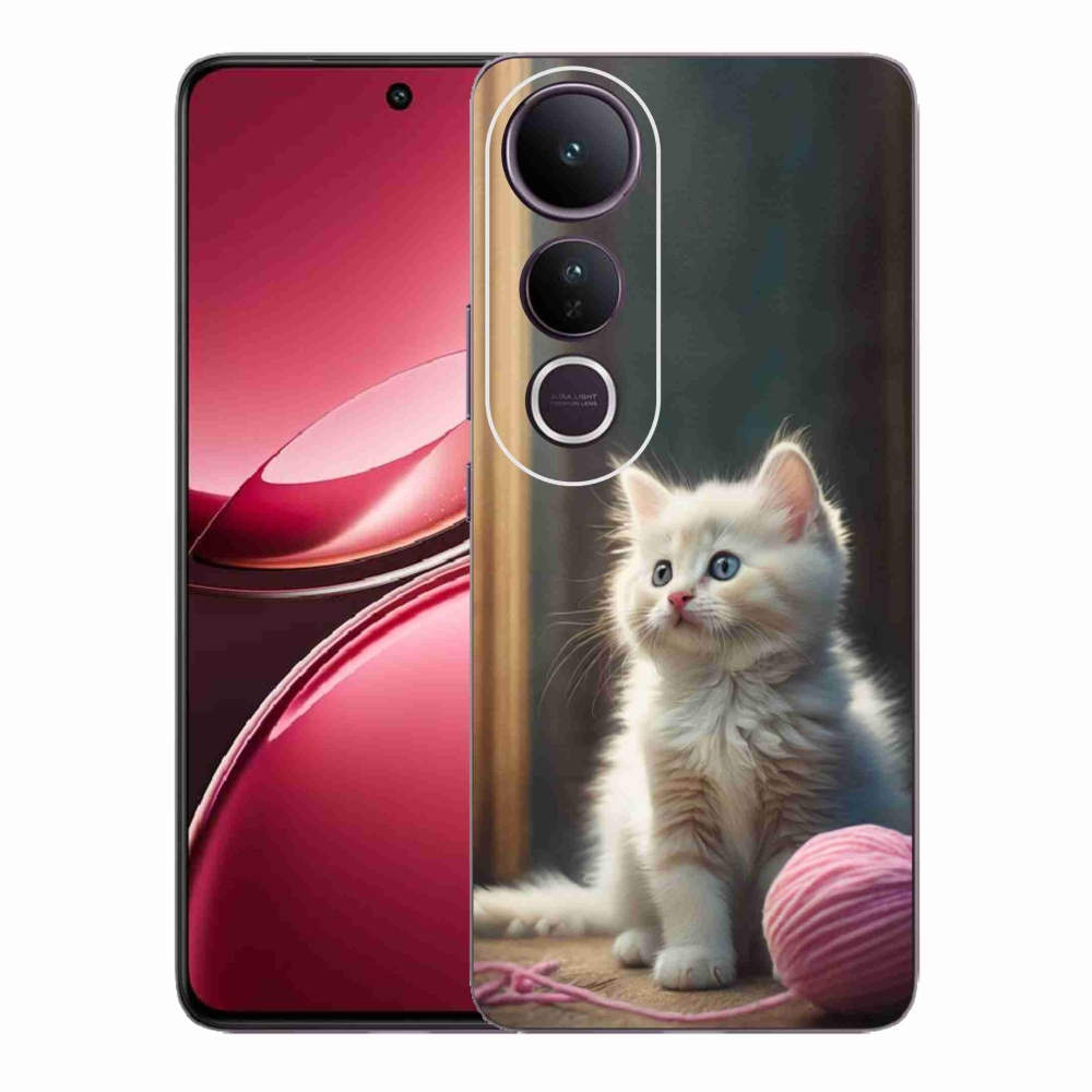 Gél borítás mmCase a Vivo V50 Lite 4G/5G készülékhez - fehér cica 2