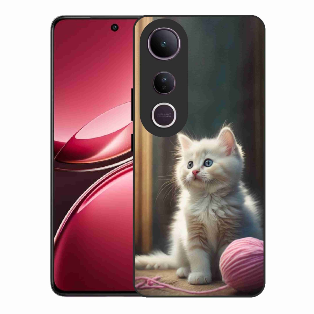 Gél borítás mmCase a Vivo V50 Lite 4G/5G készülékhez - fehér cica 2
