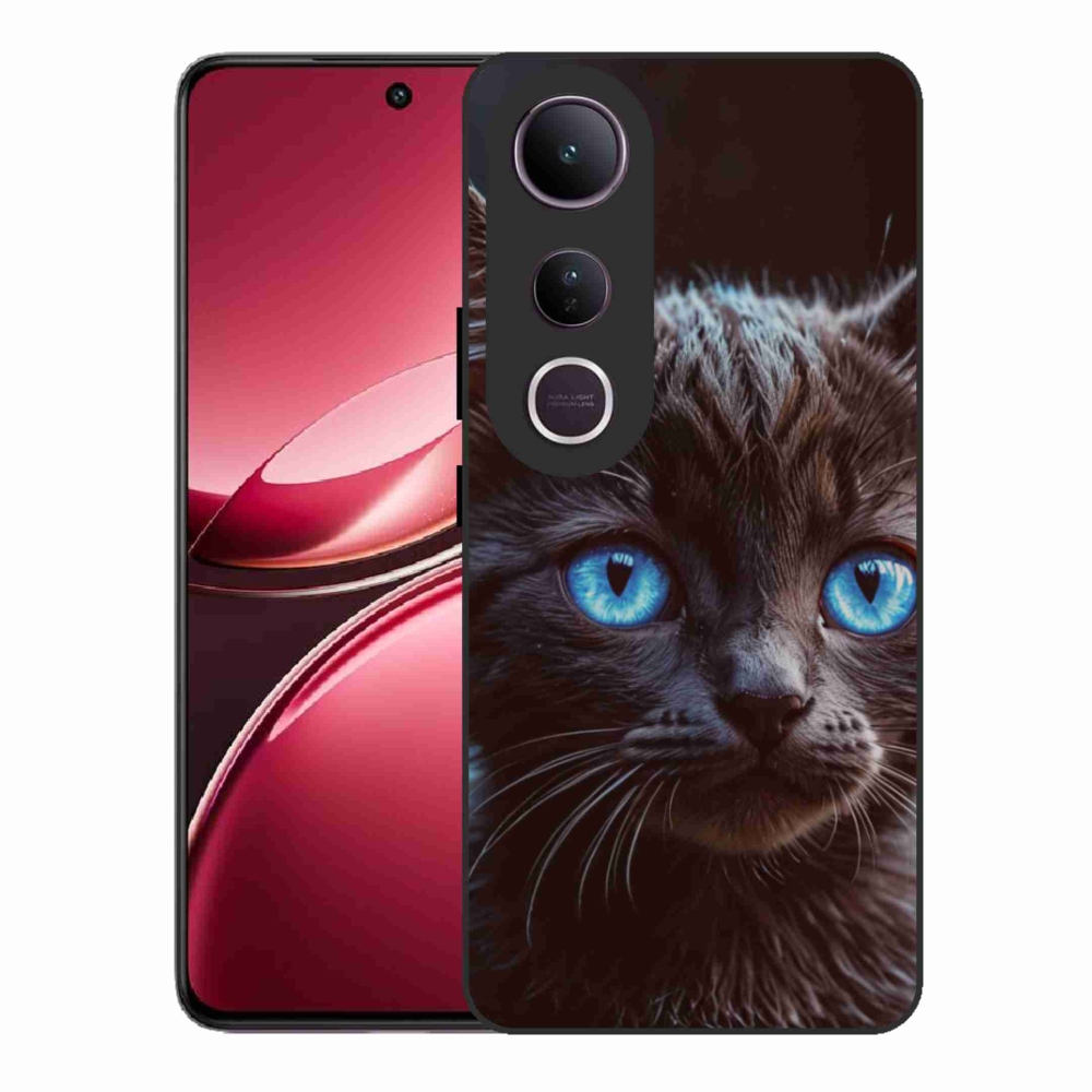 Gél borítás mmCase a Vivo V50 Lite 4G/5G készülékhez - fekete cica 2