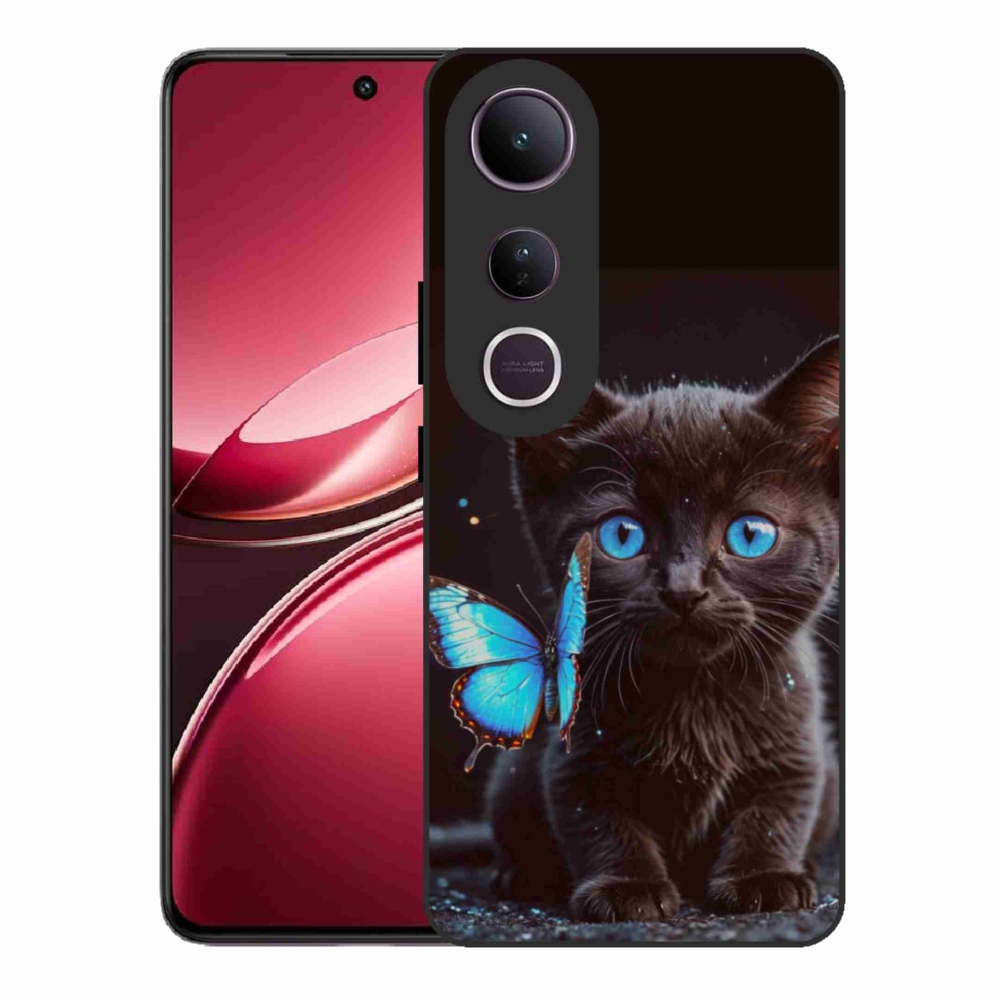Gél borítás mmCase a Vivo V50 Lite 4G/5G készülékhez - fekete cica 3