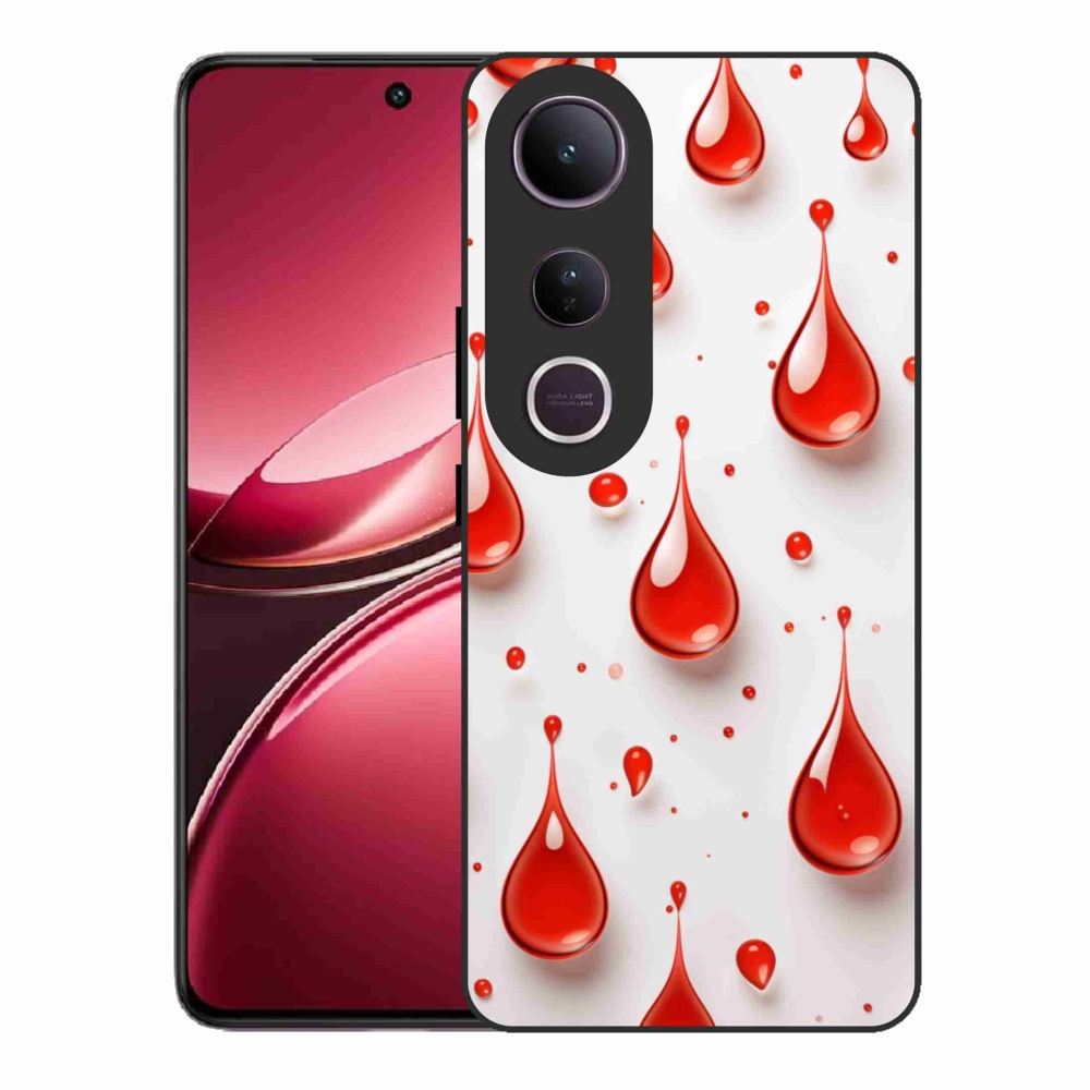 Gél borítás mmCase a Vivo V50 Lite 4G/5G-n - piros cseppek