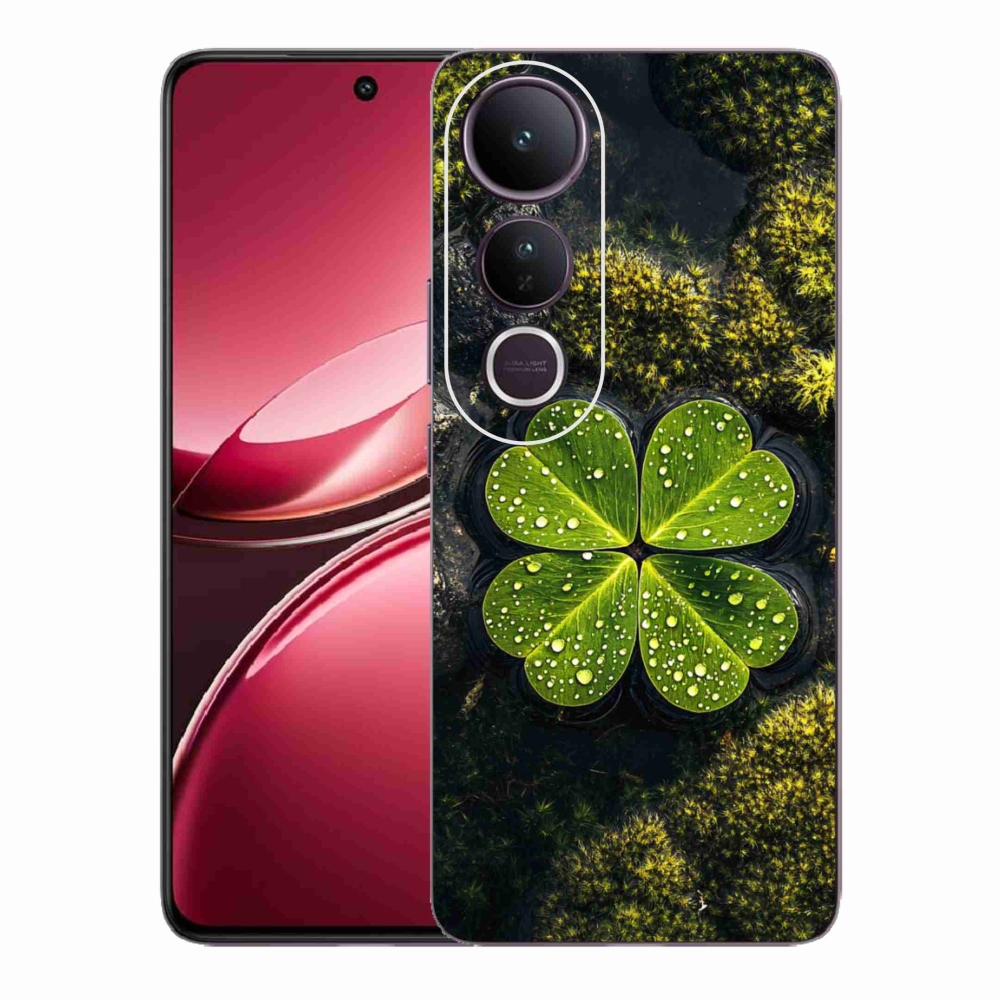Gélburkolat mmCase a Vivo V50 Lite 4G/5G-n - négylevelű lóhere
