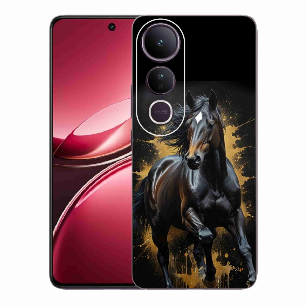 mmCase géltok a Vivo V50 Lite 4G/5G-hez – elegáns fekete csikó