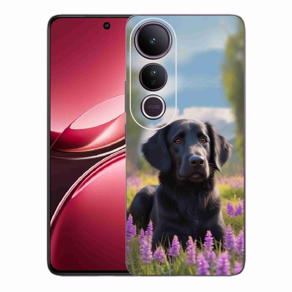mmCase géltok a Vivo V50 Lite 4G/5G-hez – elegáns fekete retriever