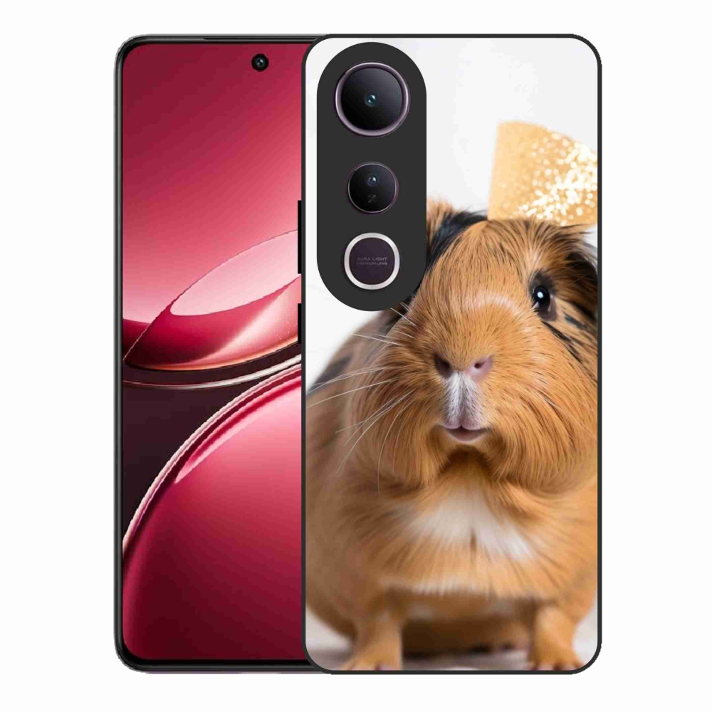 Zselés borítás mmCase a Vivo V50 Lite 4G/5G készülékhez - barna tengerimalac