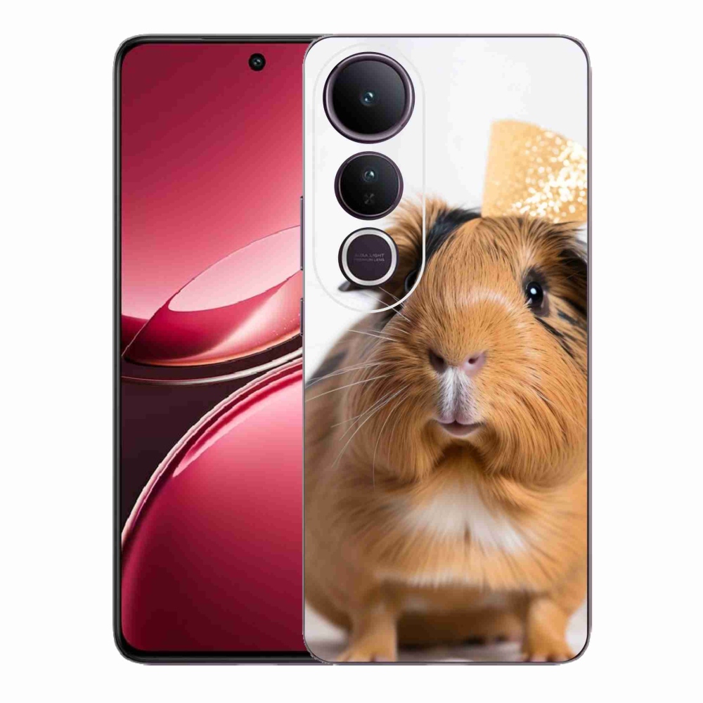 Zselés borítás mmCase a Vivo V50 Lite 4G/5G készülékhez - barna tengerimalac