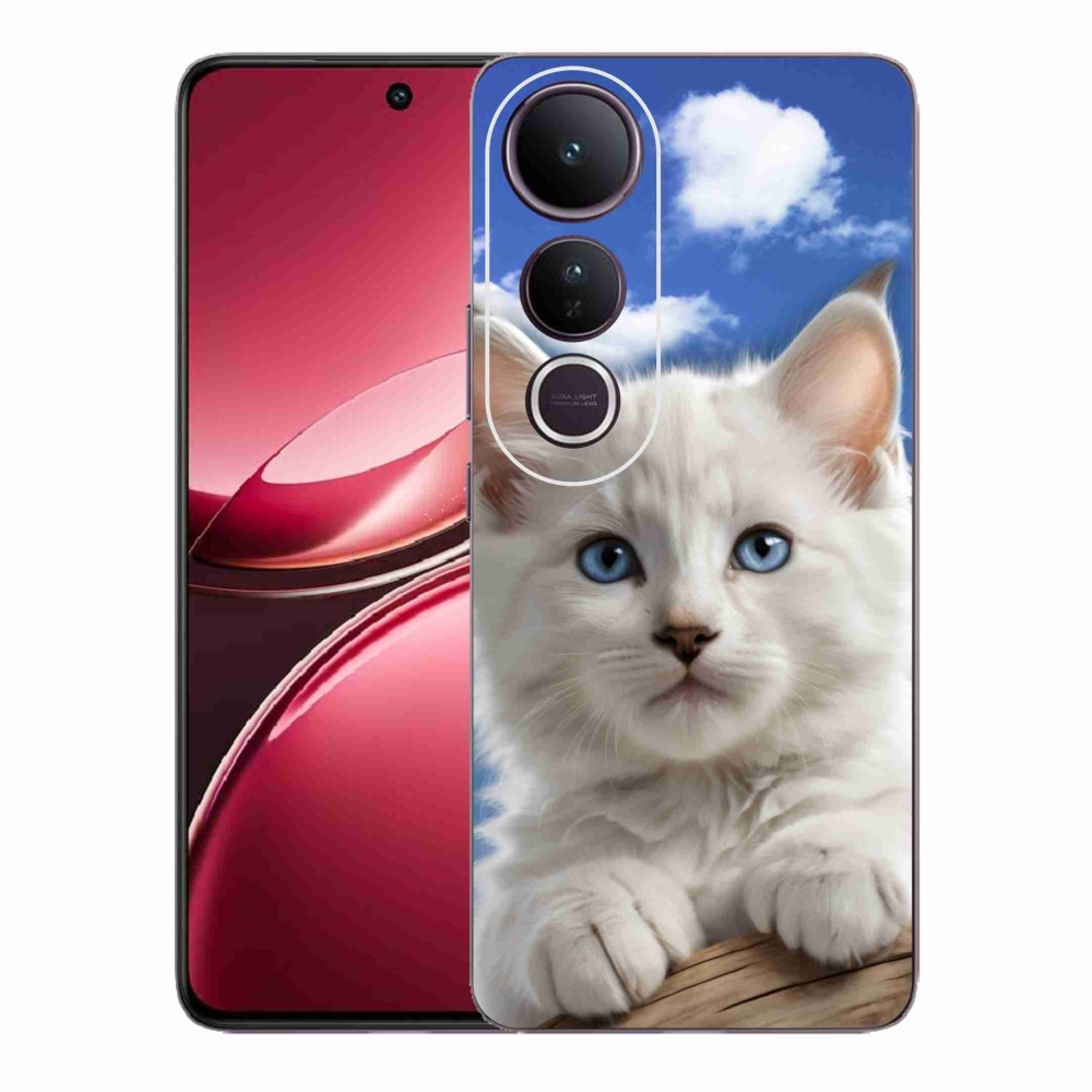 mmCase géltok a Vivo V50 Lite 4G/5G-hez – cica és felhők