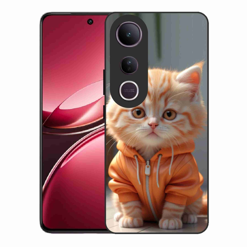 Gél borítás mmCase a Vivo V50 Lite 4G/5G készülékhez - cica melegítőben