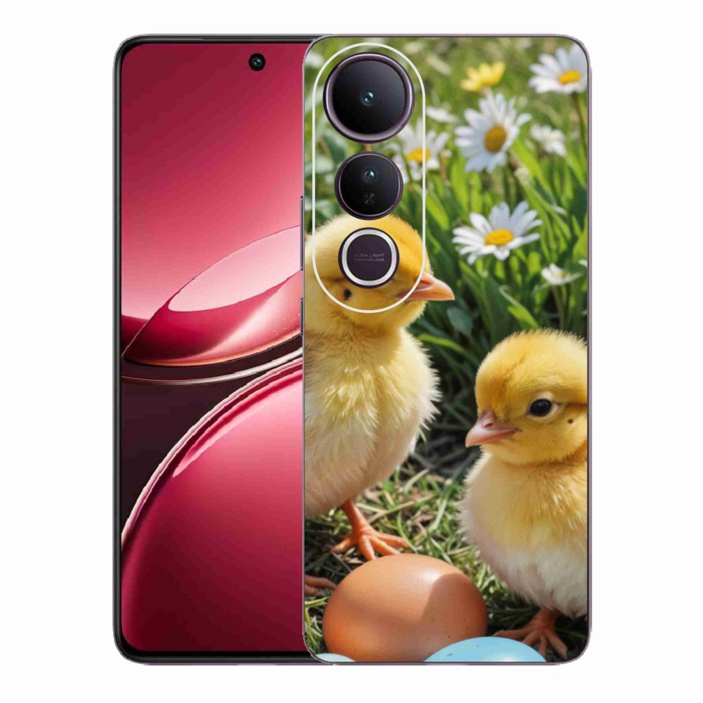 Gél borítás mmCase a Vivo V50 Lite 4G/5G készülékhez - csirkék