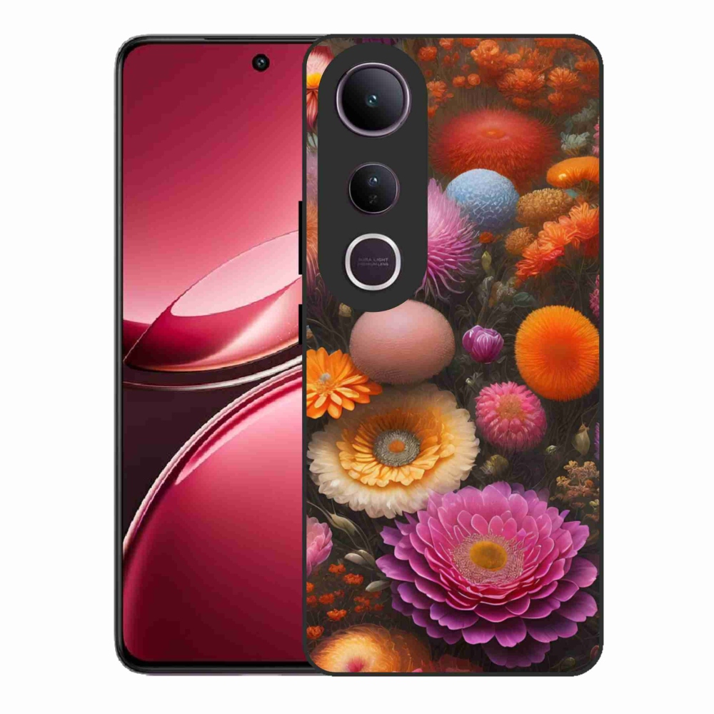 Gél borítás mmCase a Vivo V50 Lite 4G/5G számára - virágos kompozíció