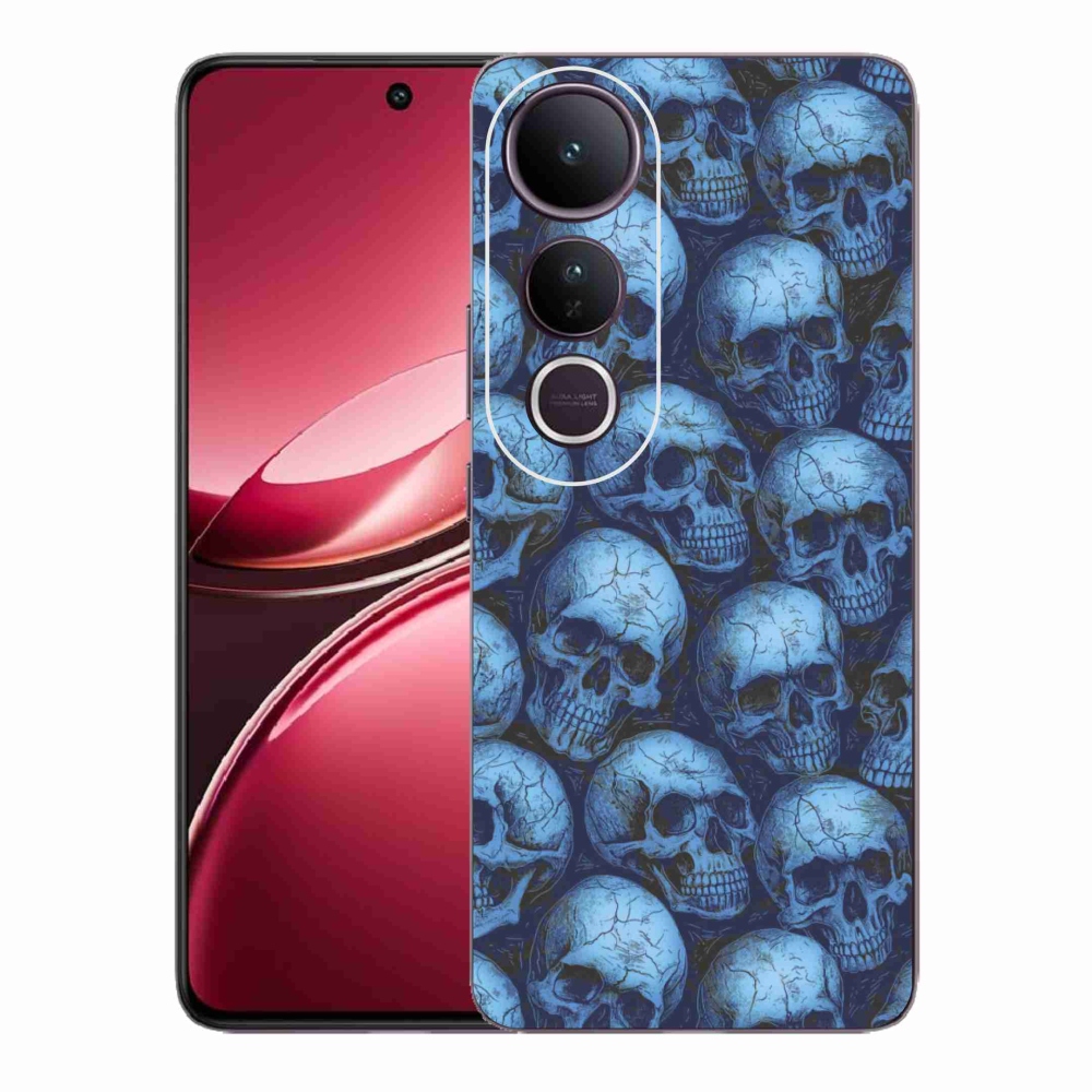 Gél borítás mmCase a Vivo V50 Lite 4G/5G-re - koponyák