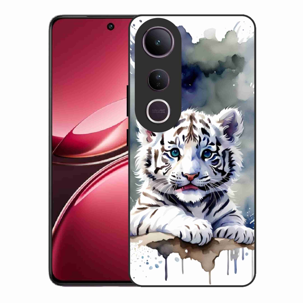 Gél borítás mmCase a Vivo V50 Lite 4G/5G készülékhez - fehér tigriskölyök