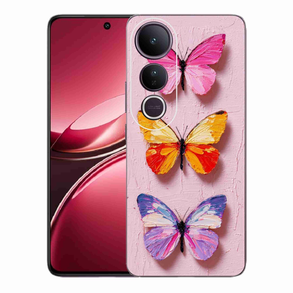 Gél borítás mmCase a Vivo V50 Lite 4G/5G-hez - pillangó trió