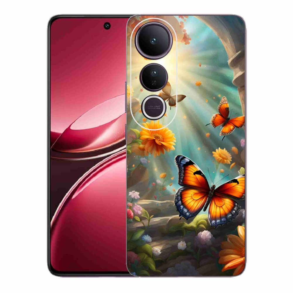 Gél borítás mmCase a Vivo V50 Lite 4G/5G készülékhez - pillangókert 2
